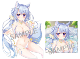【あめとゆき】アクリルポップ&MFクロスセット Bubbly Bath TimeキツネさんEE