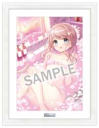【きみしま青】A3複製原画　Floral Bath Time