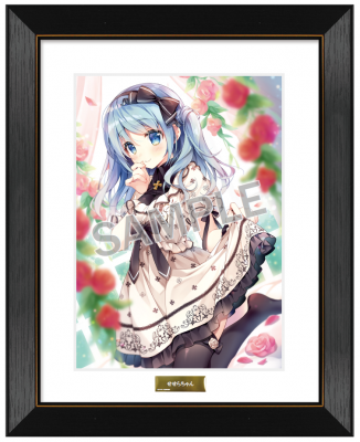 美品　ティータイム せせらちゃん 額装イラスト 複製原画 すいみゃ 新企画！！『BLENDREAM CANDY COLLECTION』に〝すいみゃ〟先生が登場