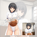 【珈琲貴族】アクリルポップ&MFクロスセット 体操服レオタード青山さん