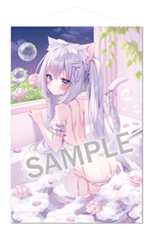 【桃稚ちあ】B2タペストリー Bubbly Bath TimeしおんちゃんExtraEdition