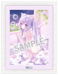 【桃稚ちあ】A3複製原画　Bubbly Bath TimeしおんちゃんExtraEdition