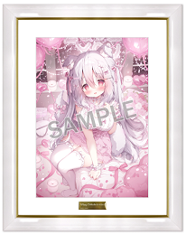 【桃豆こまもち】A3複製原画　Happy Celebrationらいらちゃん